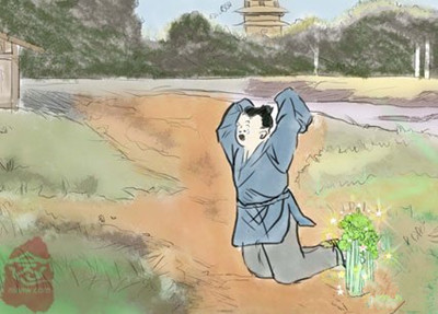 雷声作矣青天隆隆大地惊 父无惧焉白兔毚毚随人伏