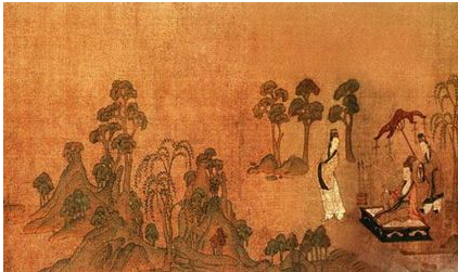 《洛神赋》局部系,东晋画家顾恺之作品