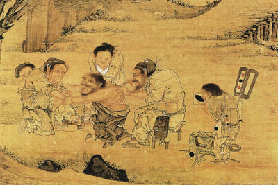 《村医图》，宋代画家李唐所画
