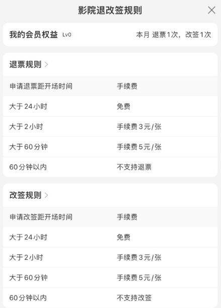 开场30分钟后也可退 电影票“按时间”退票引关注